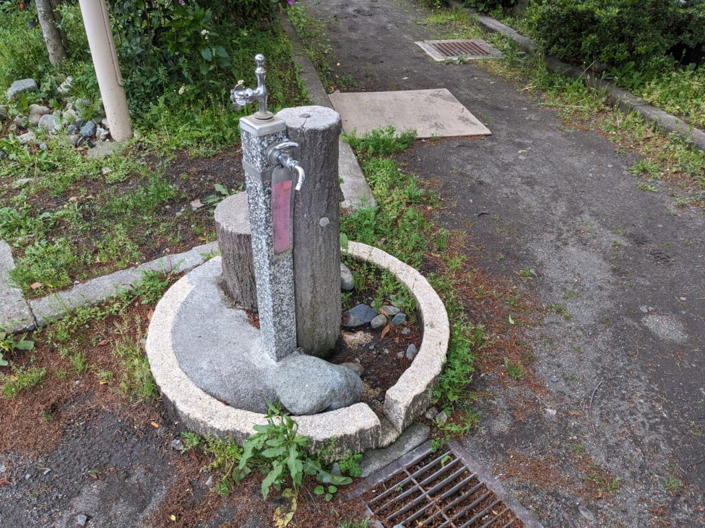 厚木市の水引第一公園の水道