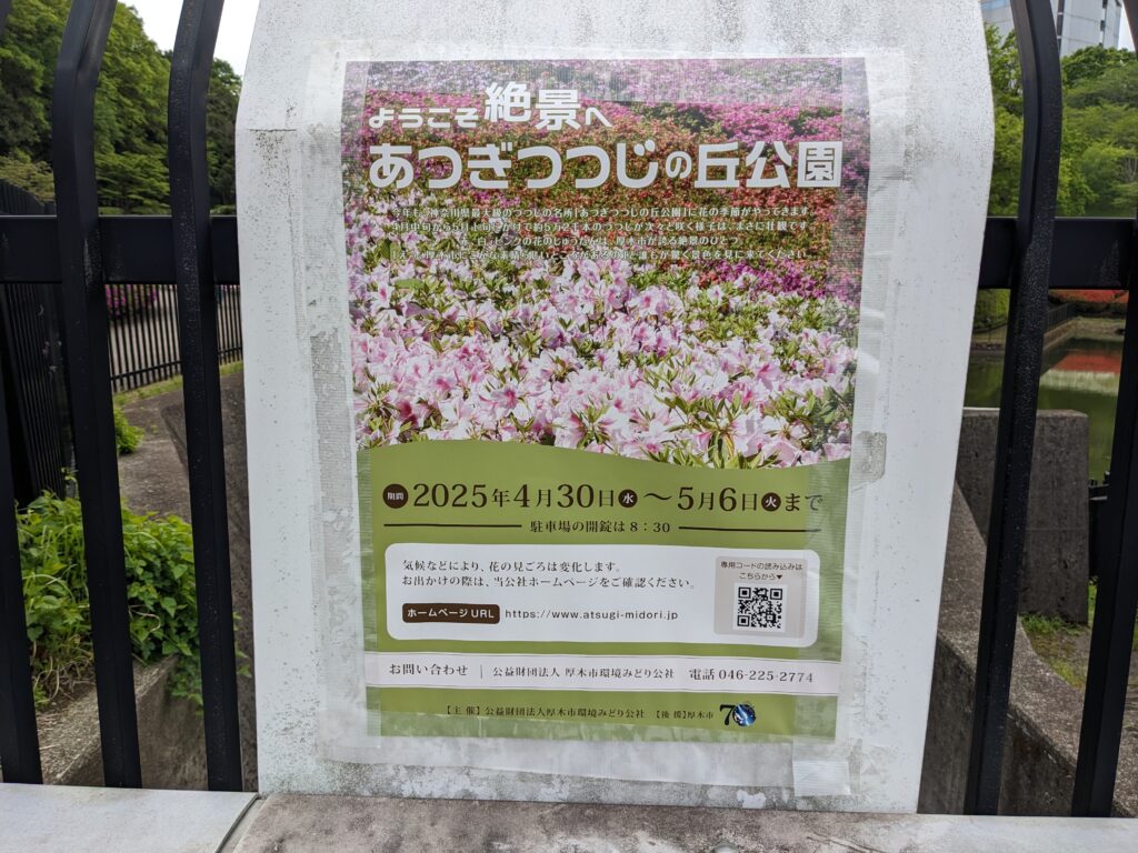 あつぎつつじの丘公園のポスター
